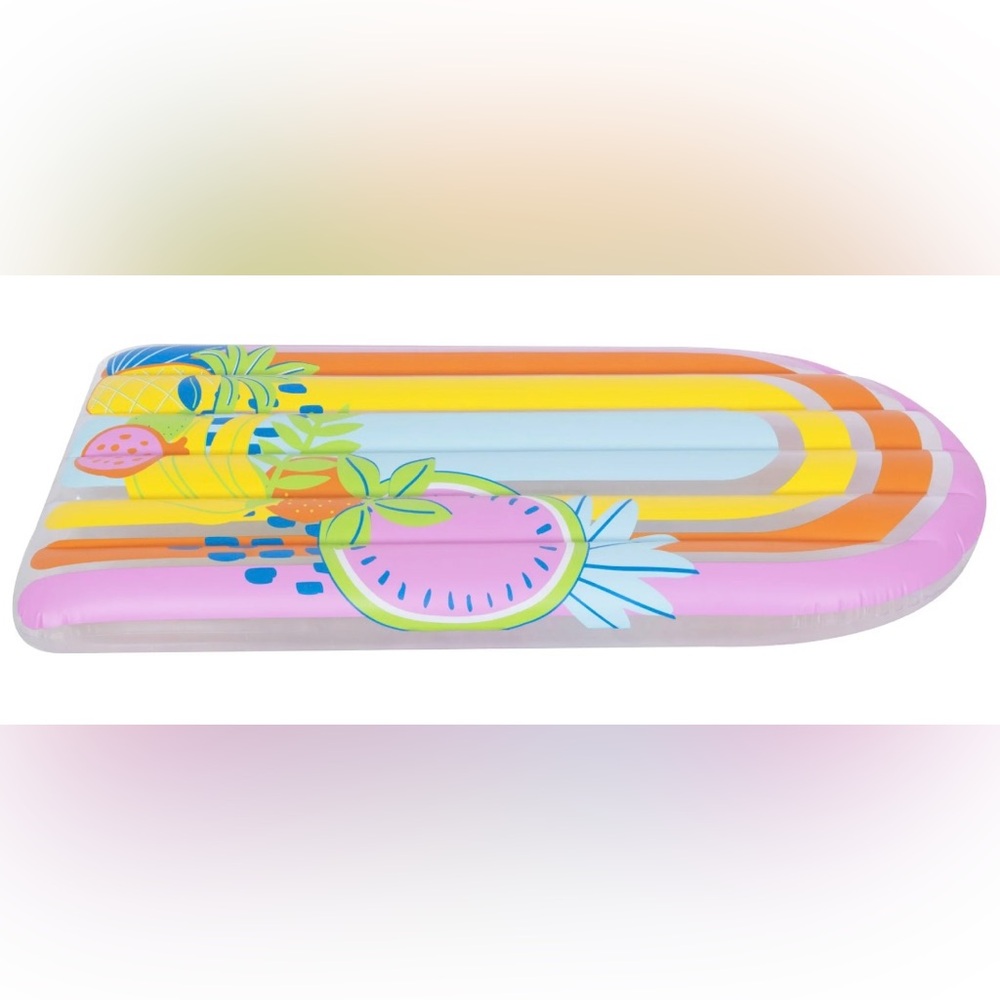 •NIB•Packed Party Multi-Color Luxe Inflatable Tropical Fruit Pool Lounger - Picture 3 of 7